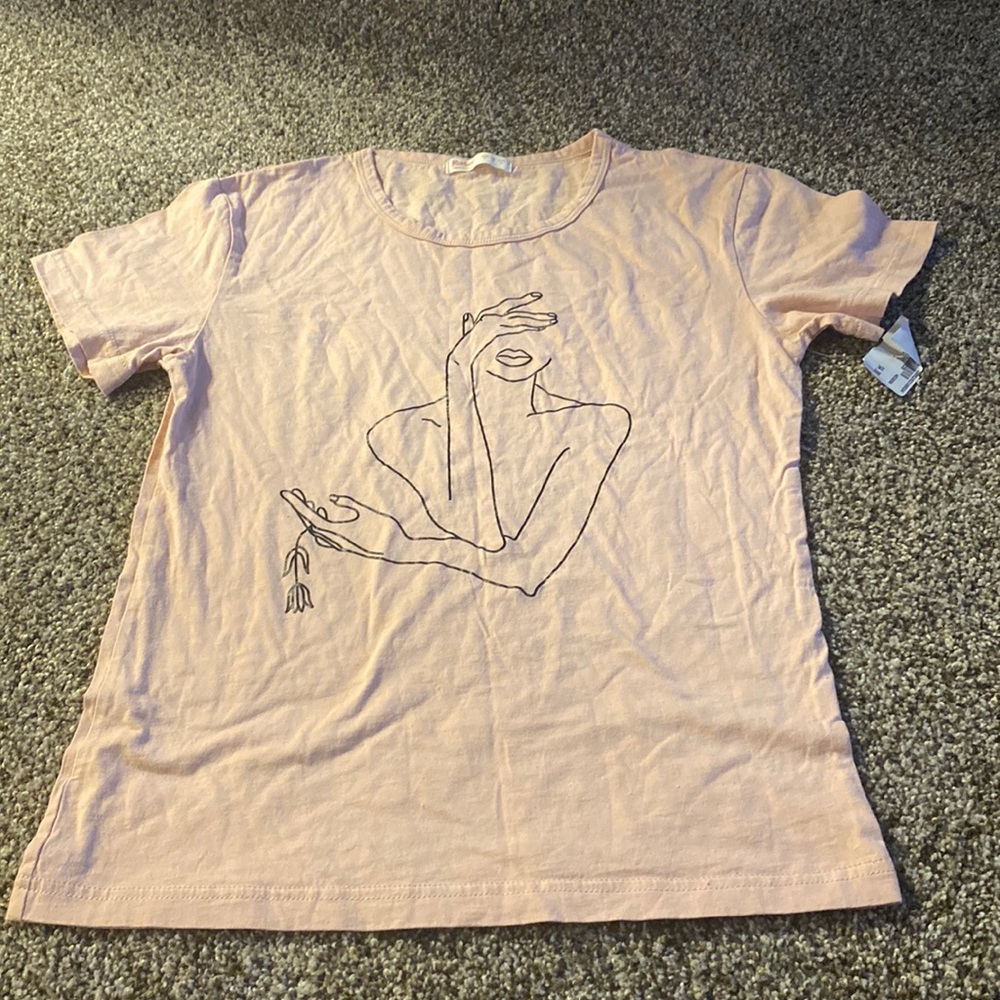 Pink shirt from Plato’s closet but originally from Romwe!